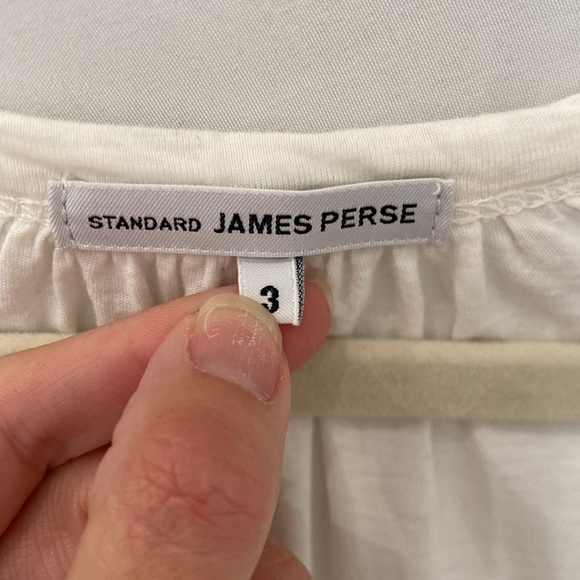 Standard James Perse SHEER SLUB LONG SLEEVE CREW size 3 - Picture 4 of 6